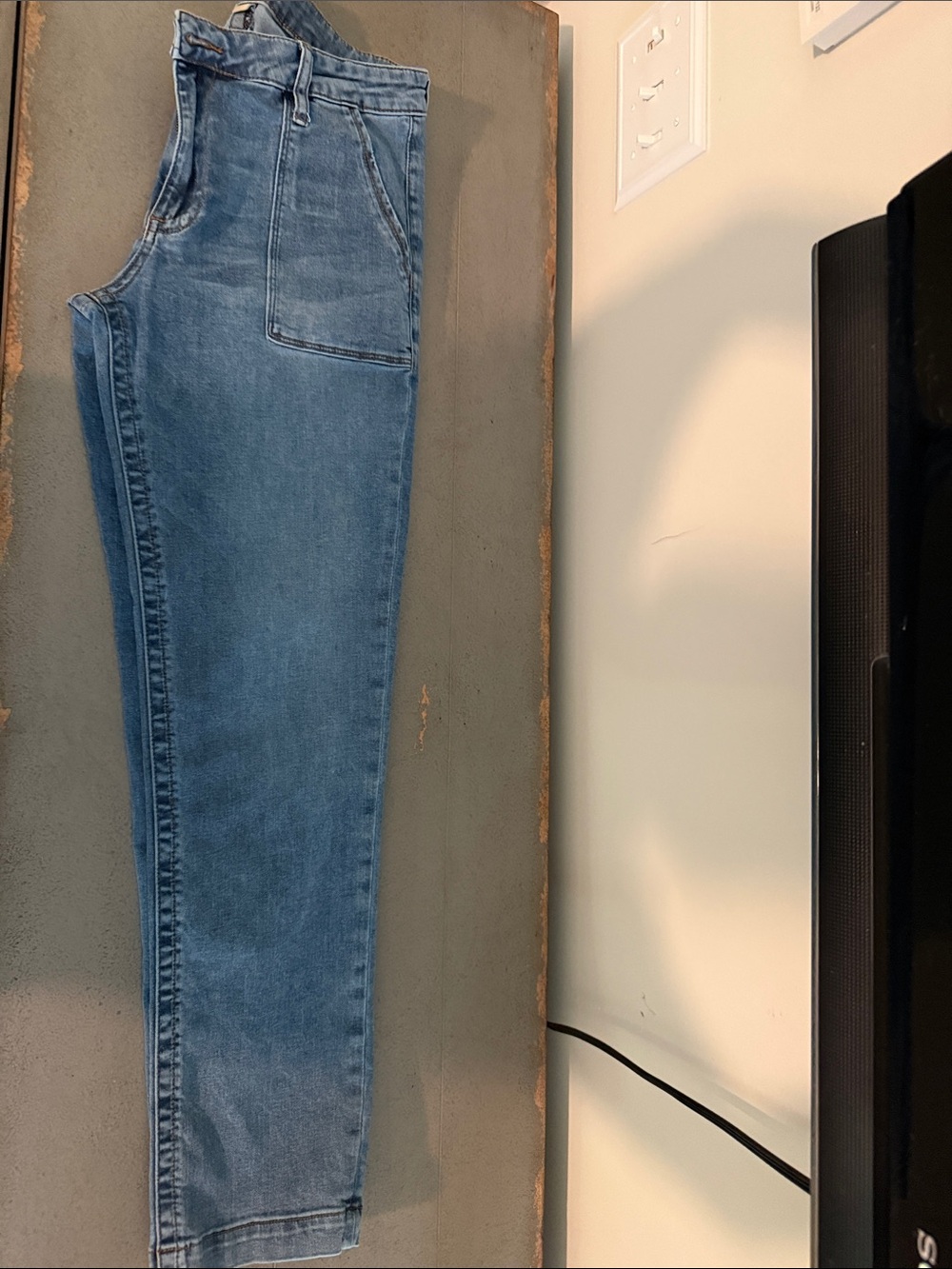 Kut from the Kloth Medium Blue High-Rise Tapered Jeans